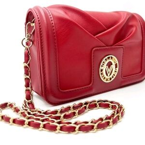 New Valentino Orlandi Red Crossbody Bag.